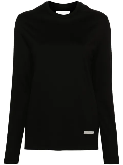 Jil Sander  playera con placa del logo