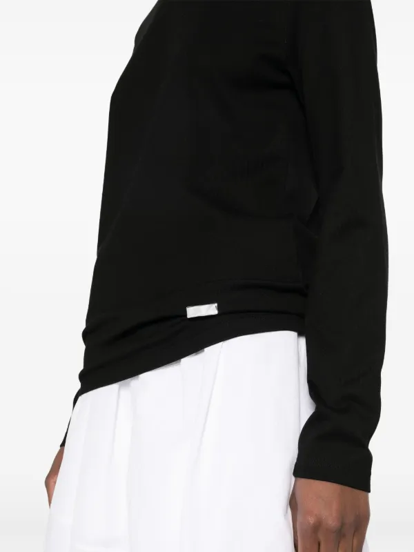 Jil Sander logo-plaque Cotton T-shirt | Black | FARFETCH CA