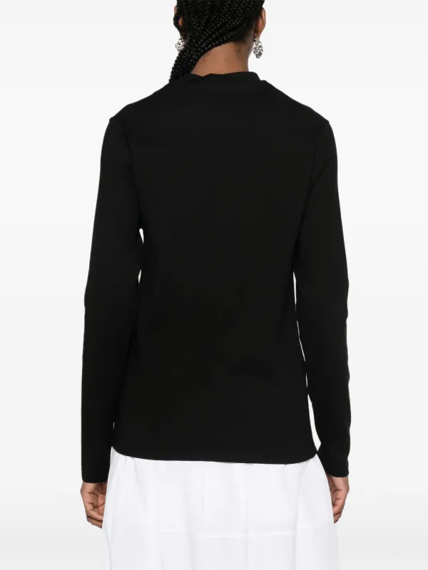 Jil Sander logo-plaque Cotton T-shirt | Black | FARFETCH CA