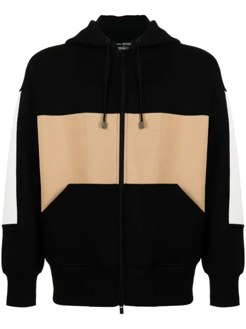 CROQUIS x Neil Barrett colour-block zip-up hoodie 