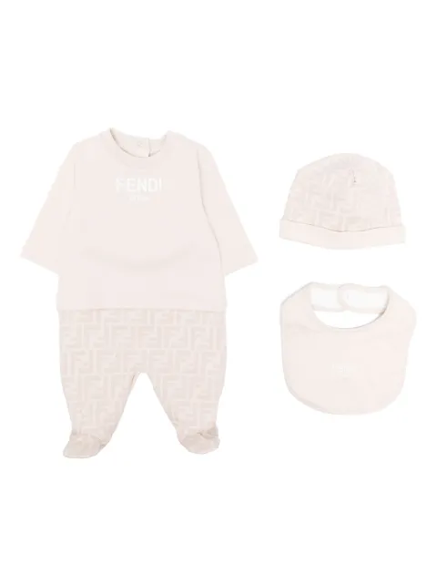 Fendi Kids FF-print babygrow set