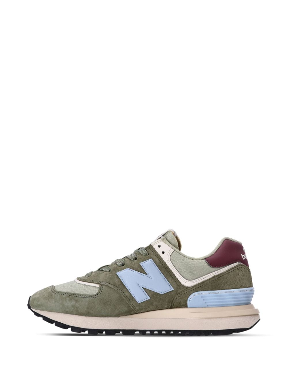 Shop New Balance 574 Panelled Sneakers In Green