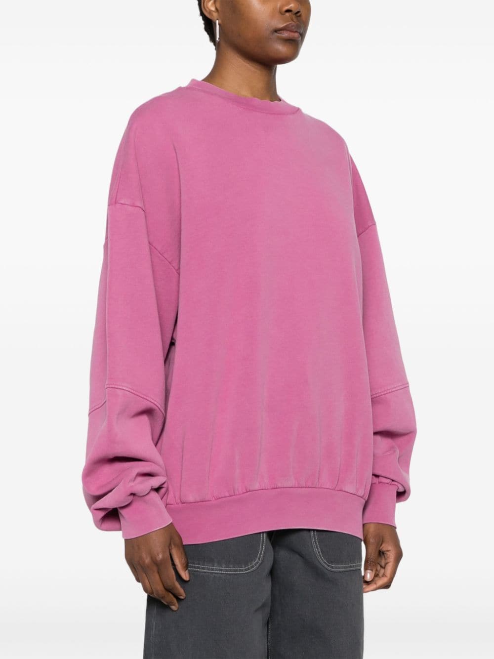 Shop Cannari Concept Embroidered-logo Sweatshirt In Pink