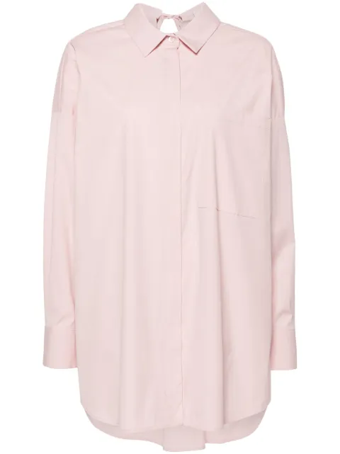 Semicouture rear-tie poplin shirt