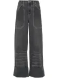 CANNARI CONCEPT mid-rise wide-leg jeans - Grey