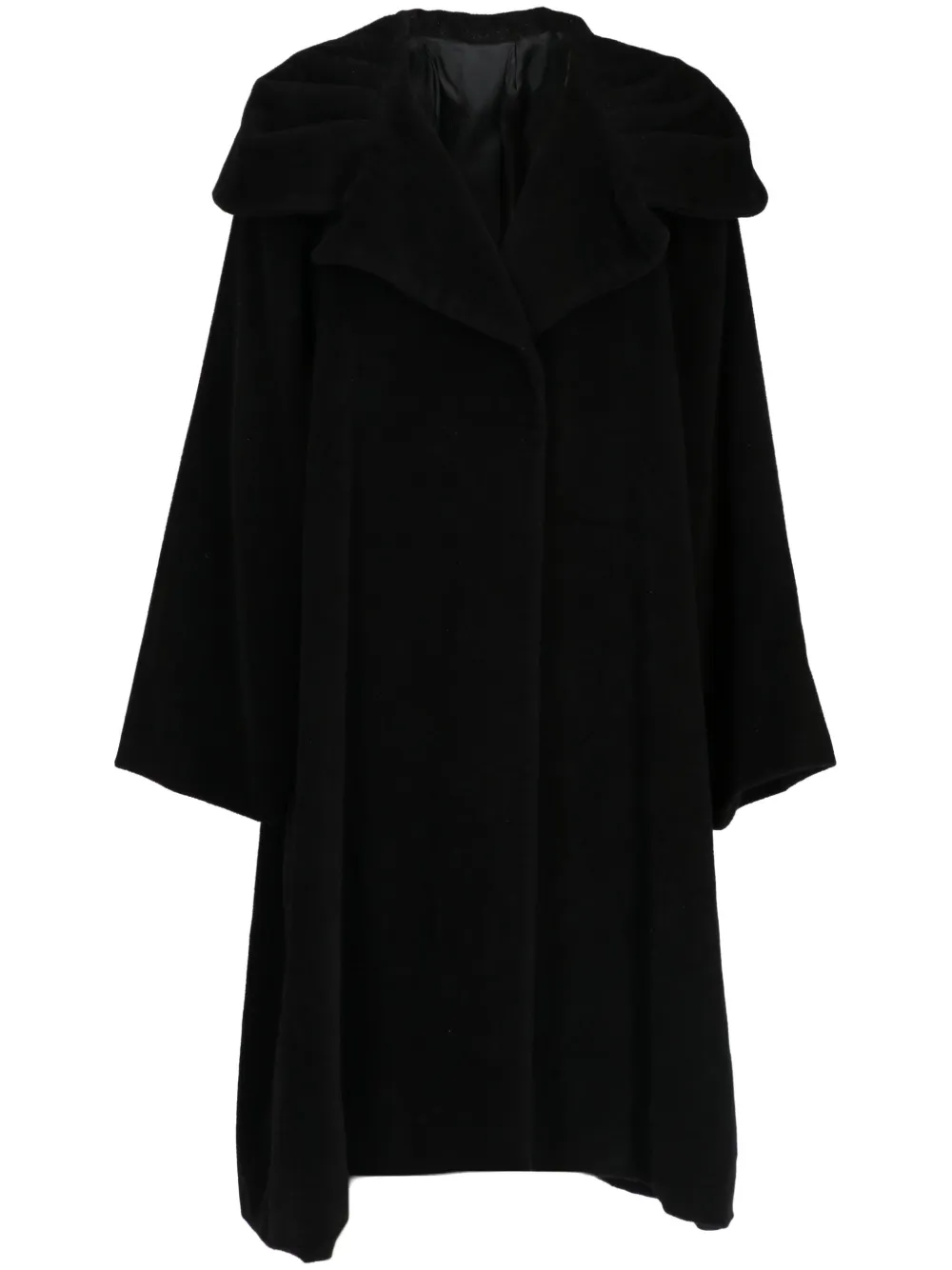 Versace Pre-Owned abrigo de tweed con botones 1980 | negro | Image 1