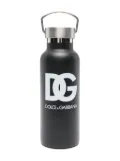 Dolce & Gabbana Kids logo-print stainless steel water bottle - Black