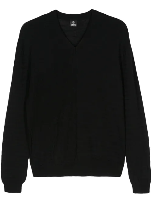 Pull en laine à col v (années 2005-2006) - Versace Pre-Owned - Modalova