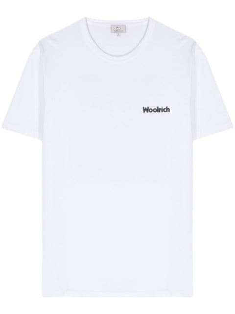 Woolrich logo-rubberised cotton T-shirt