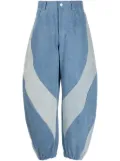 CROQUIS two-tone baggy jeans - Blue