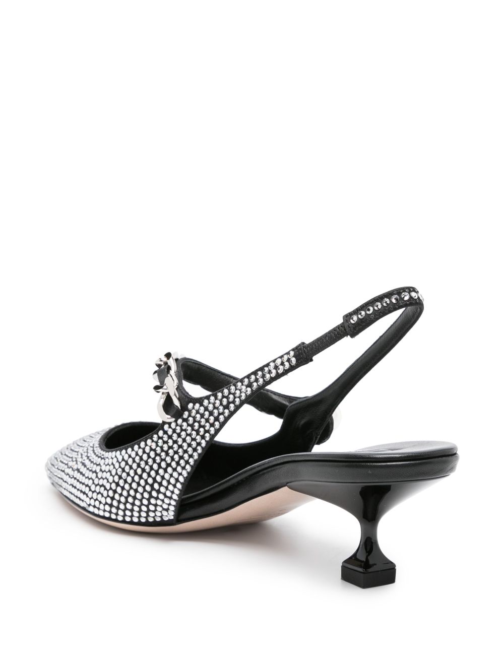 Miu Miu rhinestone-embellished pointed-toe pumps Women