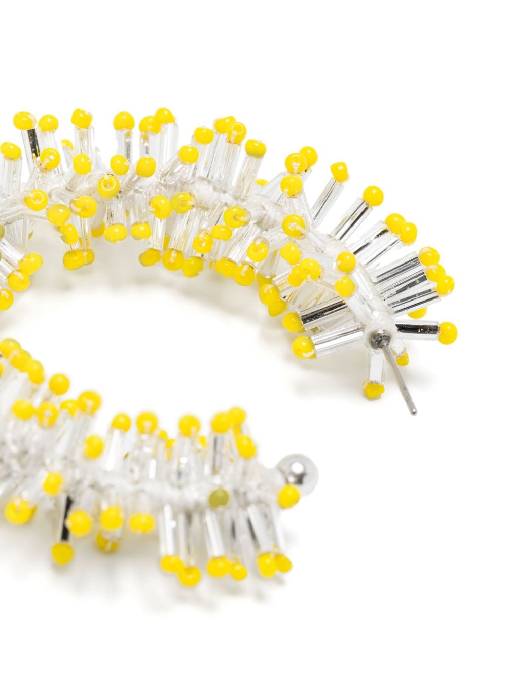 Shop Isabel Marant Firework Half-hoop Earrings In Yellow