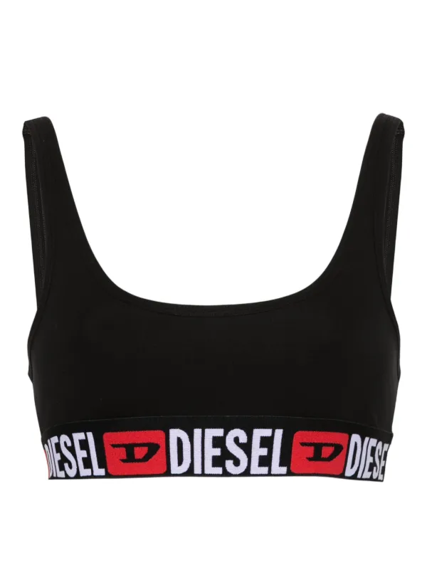 ブラジャー DIESEL | UFSB-ORIBA BRA BLACK A13122 0NJAP 9XX Women's Bralette with logo band | Black | Diesel