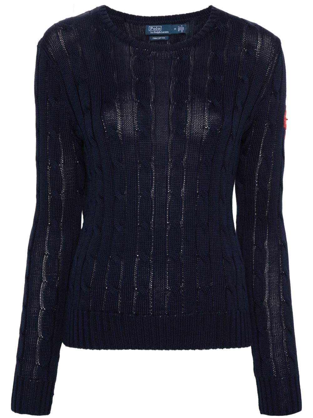 Polo Ralph Lauren Embroidered-motif Jumper In Blue