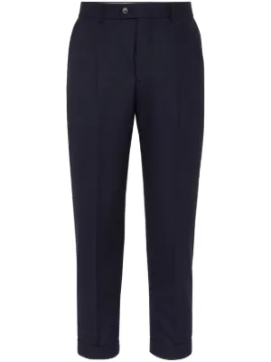 Giorgio Armani straight-leg Trousers | Blue | FARFETCH ZA