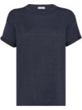 Brunello Cucinelli metallic-threading T-shirt - Black