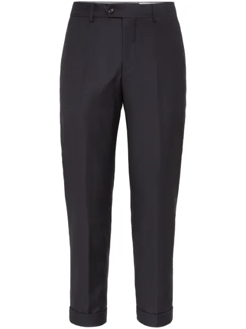 Brunello Cucinelli tapered-leg wool trousers
