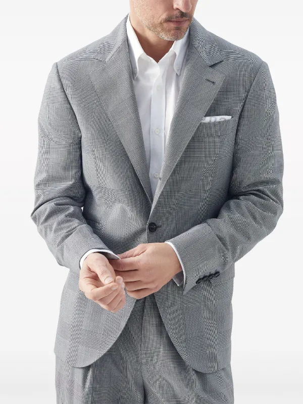 Brunello Cucinelli チェック ジャケット | ブラック | FARFETCH JP