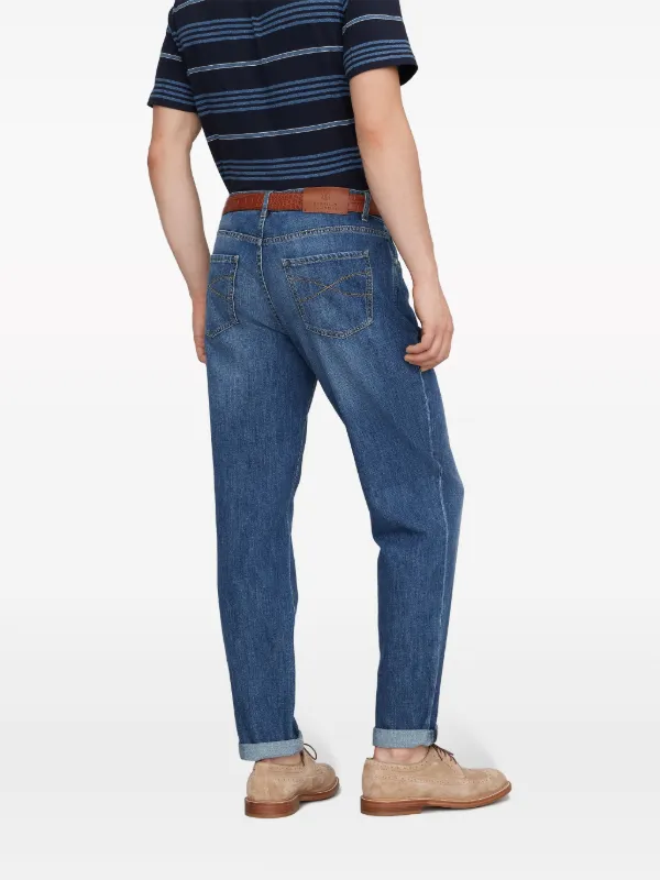 Brunello Cucinelli slim-cut mid-rise Jeans | Blue | FARFETCH
