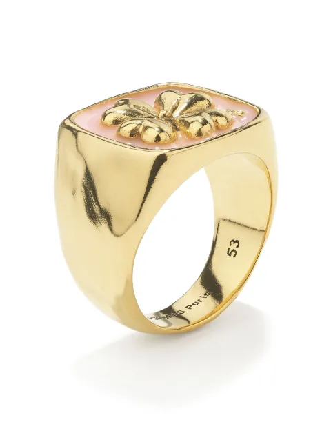 Goossens Talisman Clover signet ring