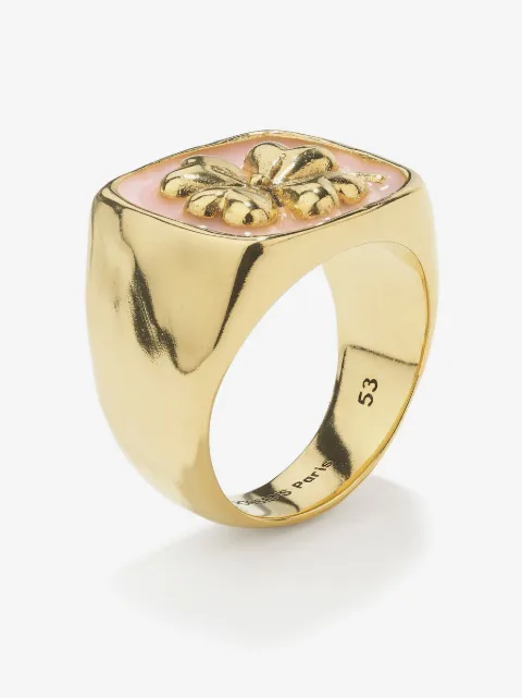 Goossens Talisman Clover signet ring