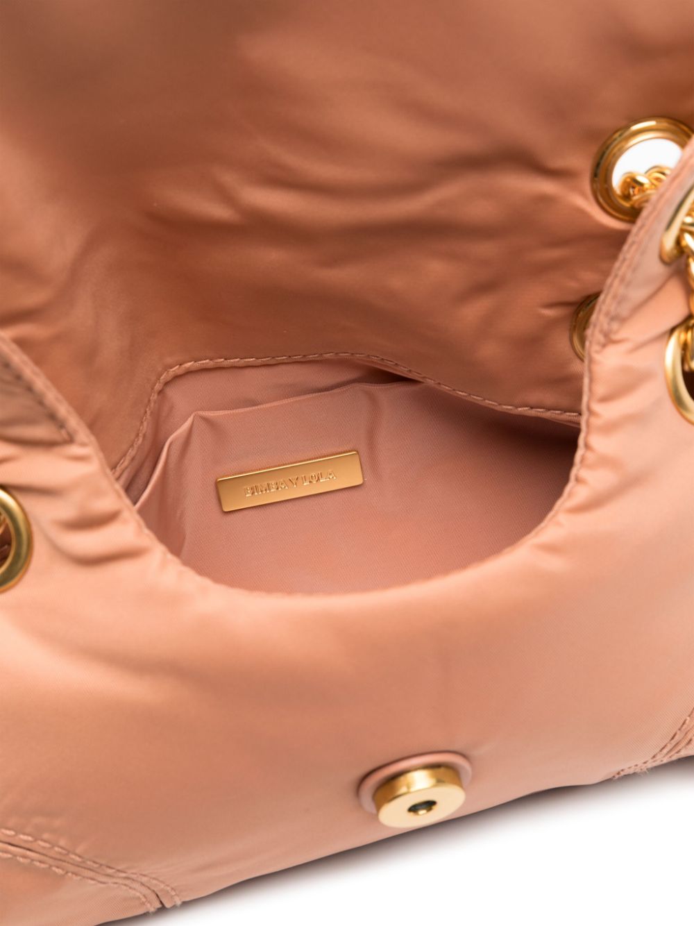Shop Bimba Y Lola Small Logo-lettering Shoulder Bag In Pink