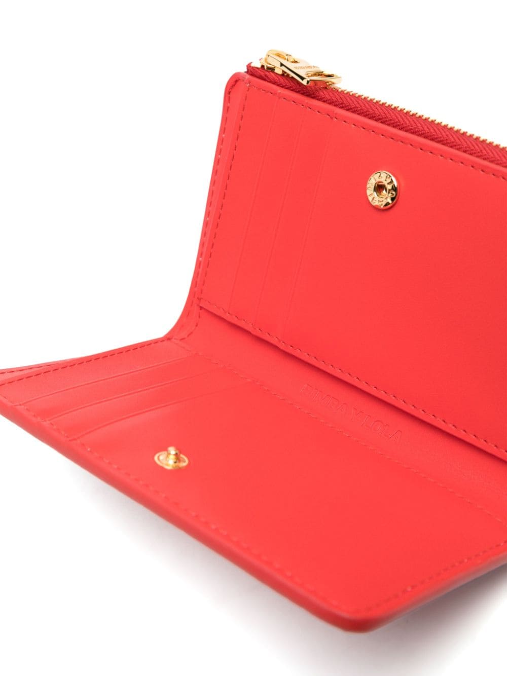 Shop Bimba Y Lola All-over Logo-print Bi-fold Wallet In Red