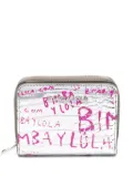 Bimba y Lola logo-stamp crocodile-effect wallet - Silver