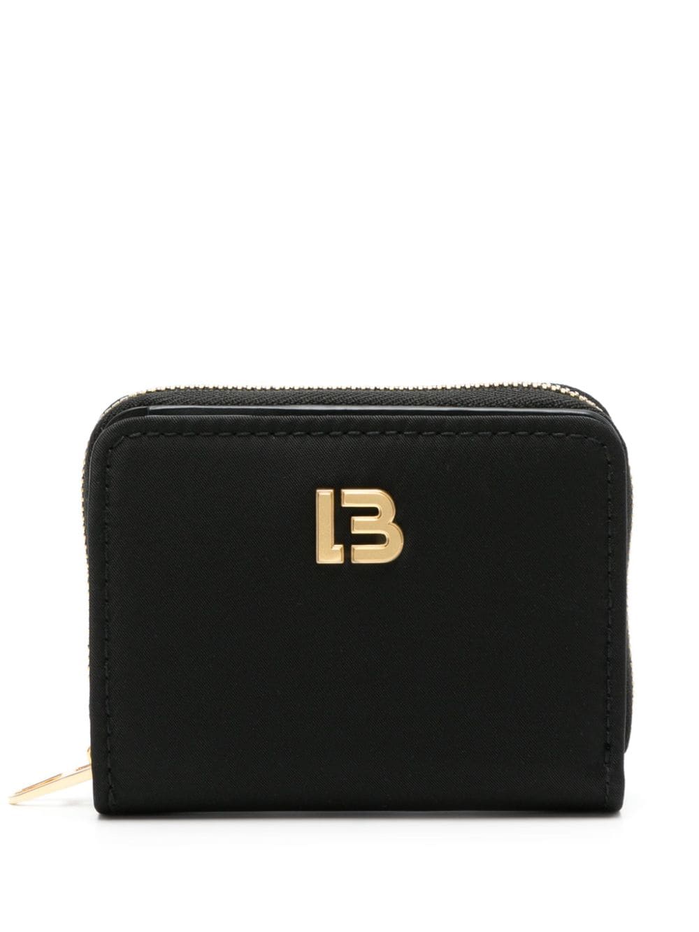 Shop Bimba Y Lola Logo-plaque Bi-fold Wallet In Black