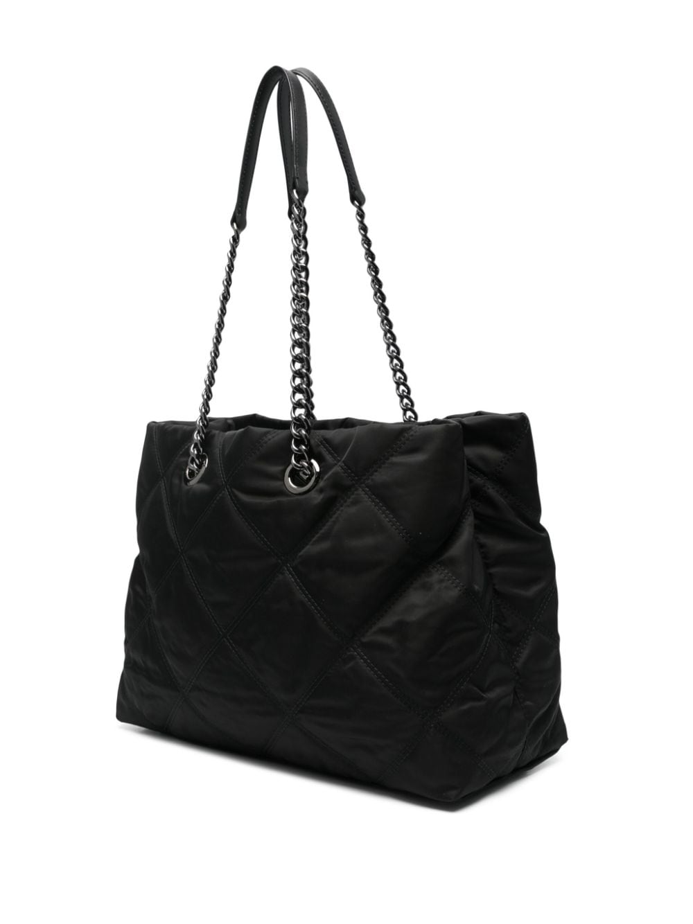 Shop Bimba Y Lola Large Logo-lettering Shoulder Bag In Black