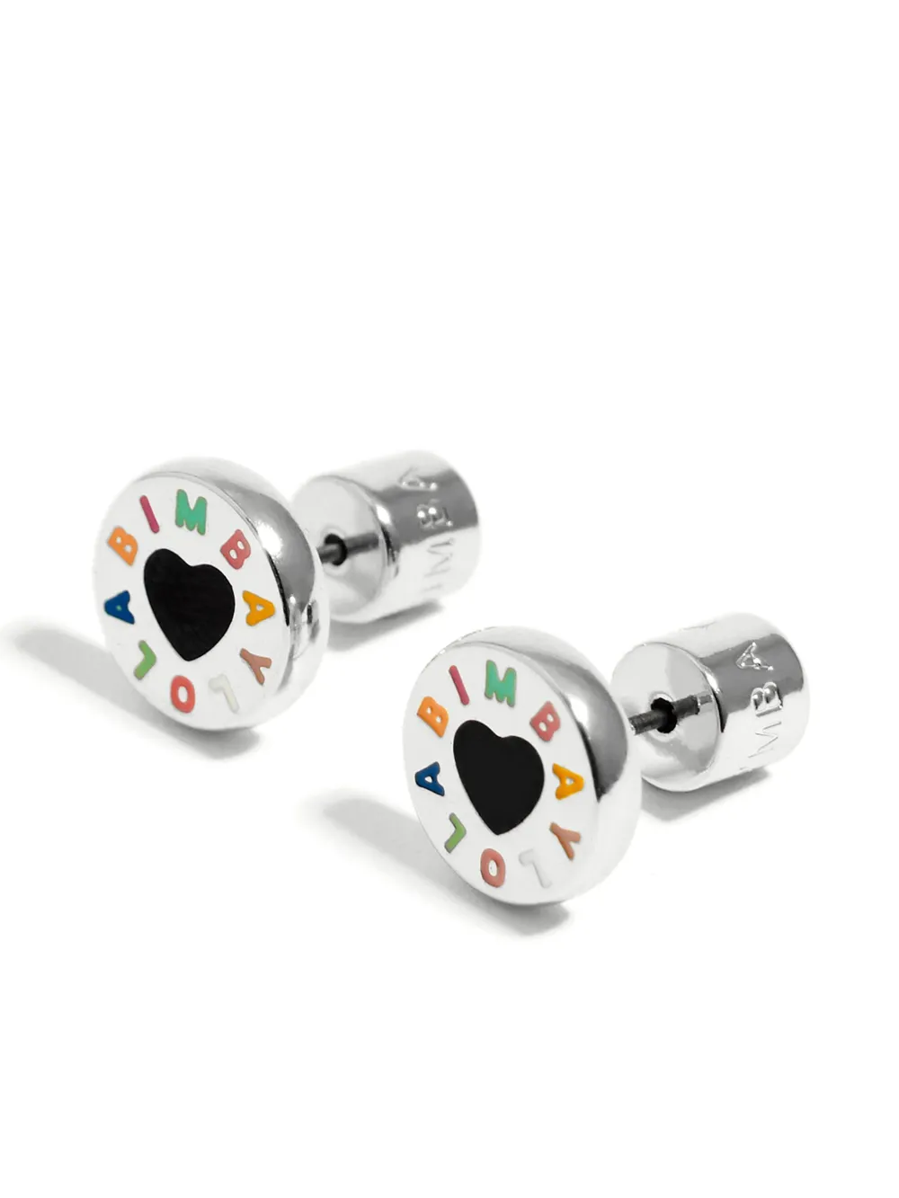 Bimba y Lola aretes con logo esmaltado | Image 2