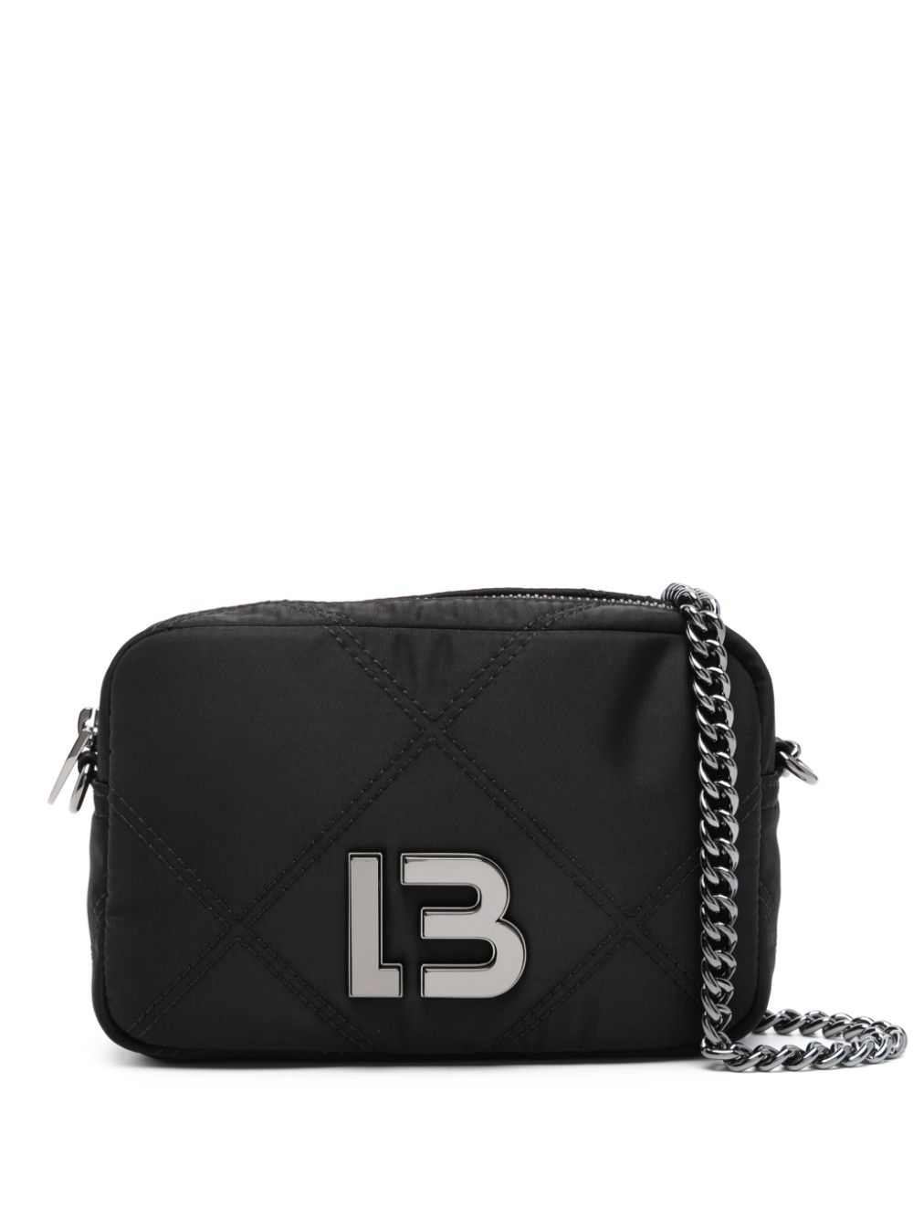 Bimba y Lola Borsa a tracolla mini con placca logo - Nero