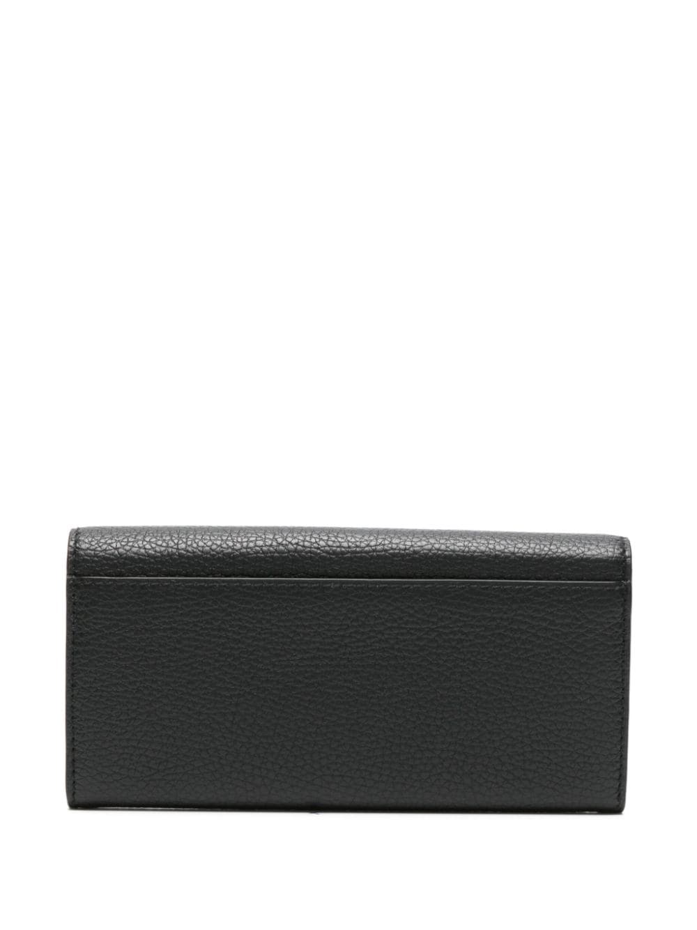 Shop Bimba Y Lola Logo-plaque Leather Wallet In Black