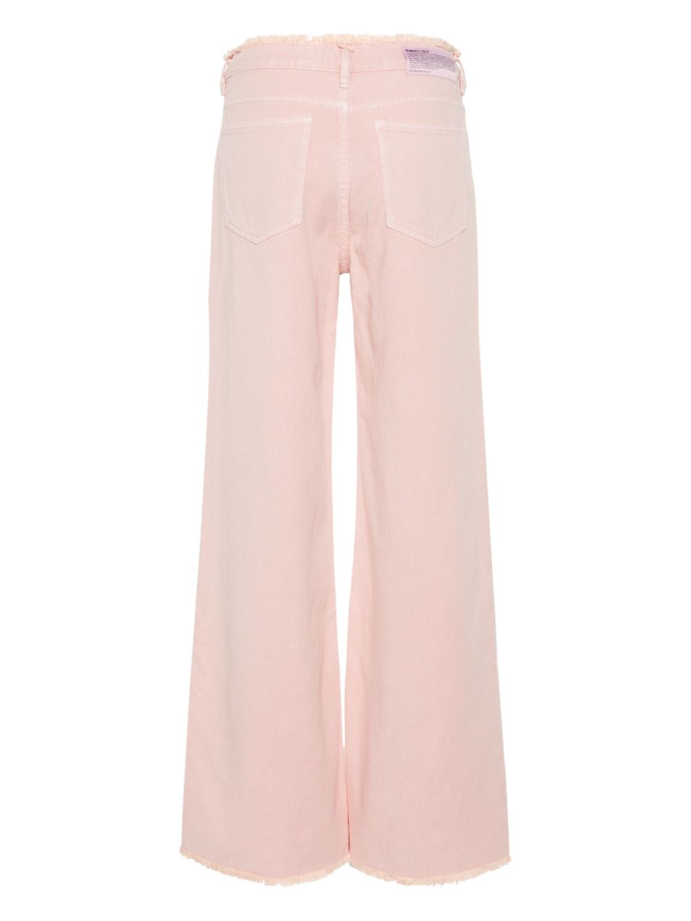 Shop Bimba Y Lola High-rise Wide-leg Jeans In Pink