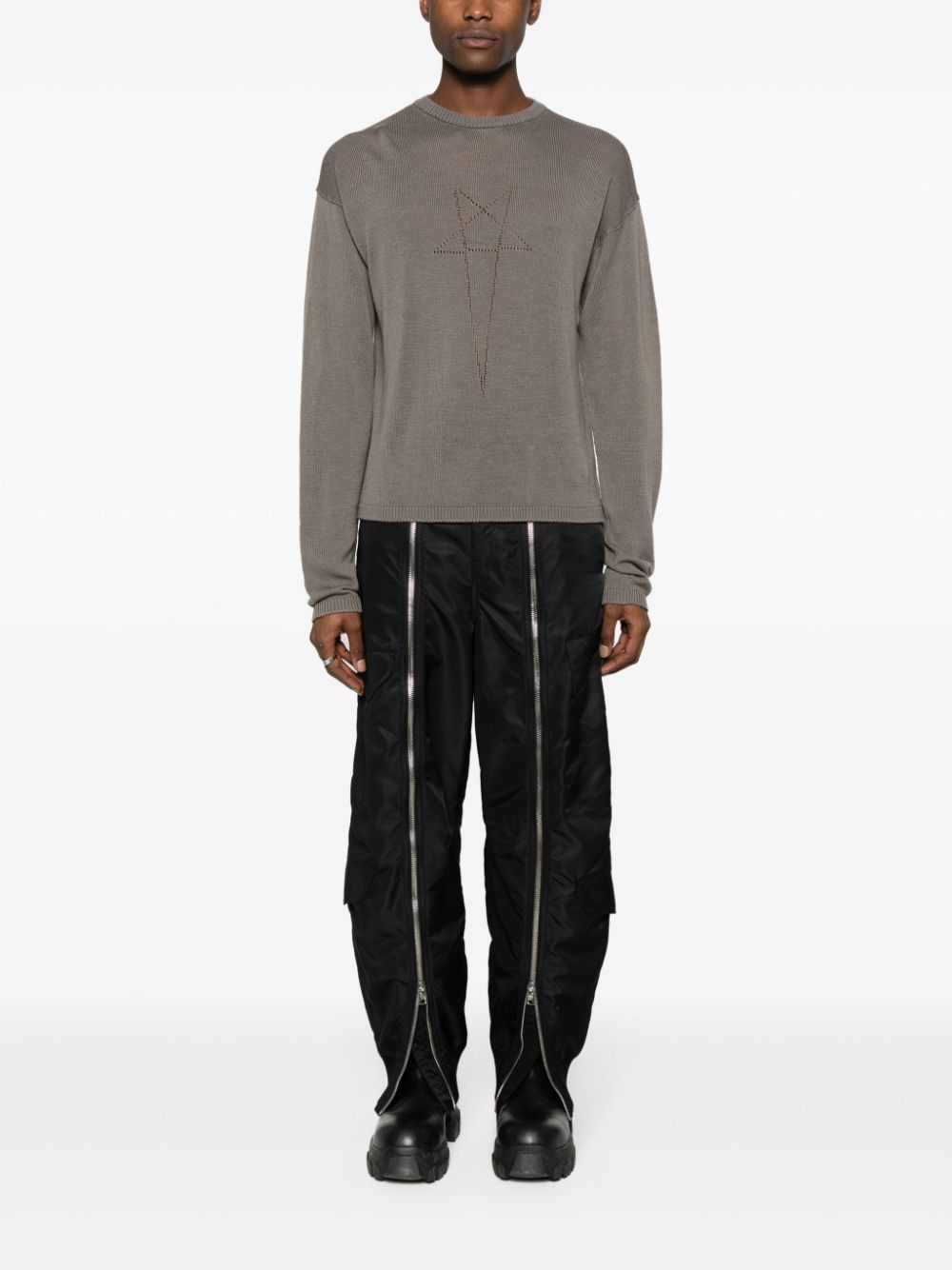 Rick Owens Wollen trui - Grijs