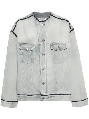 MM6 Maison Margiela デニムジャケット | ホワイト | FARFETCH JP