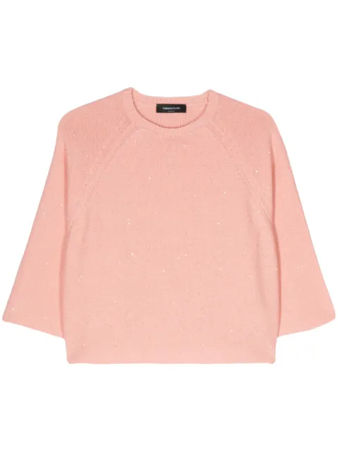 Fabiana Filippi sequin-embellished knitted jumper