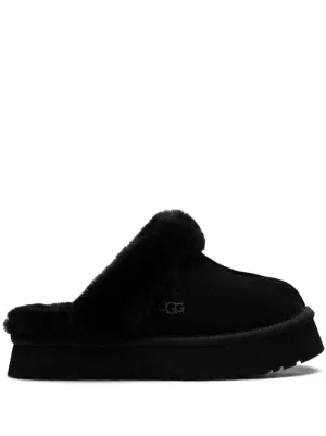 Black ugg best sale scuffette slippers