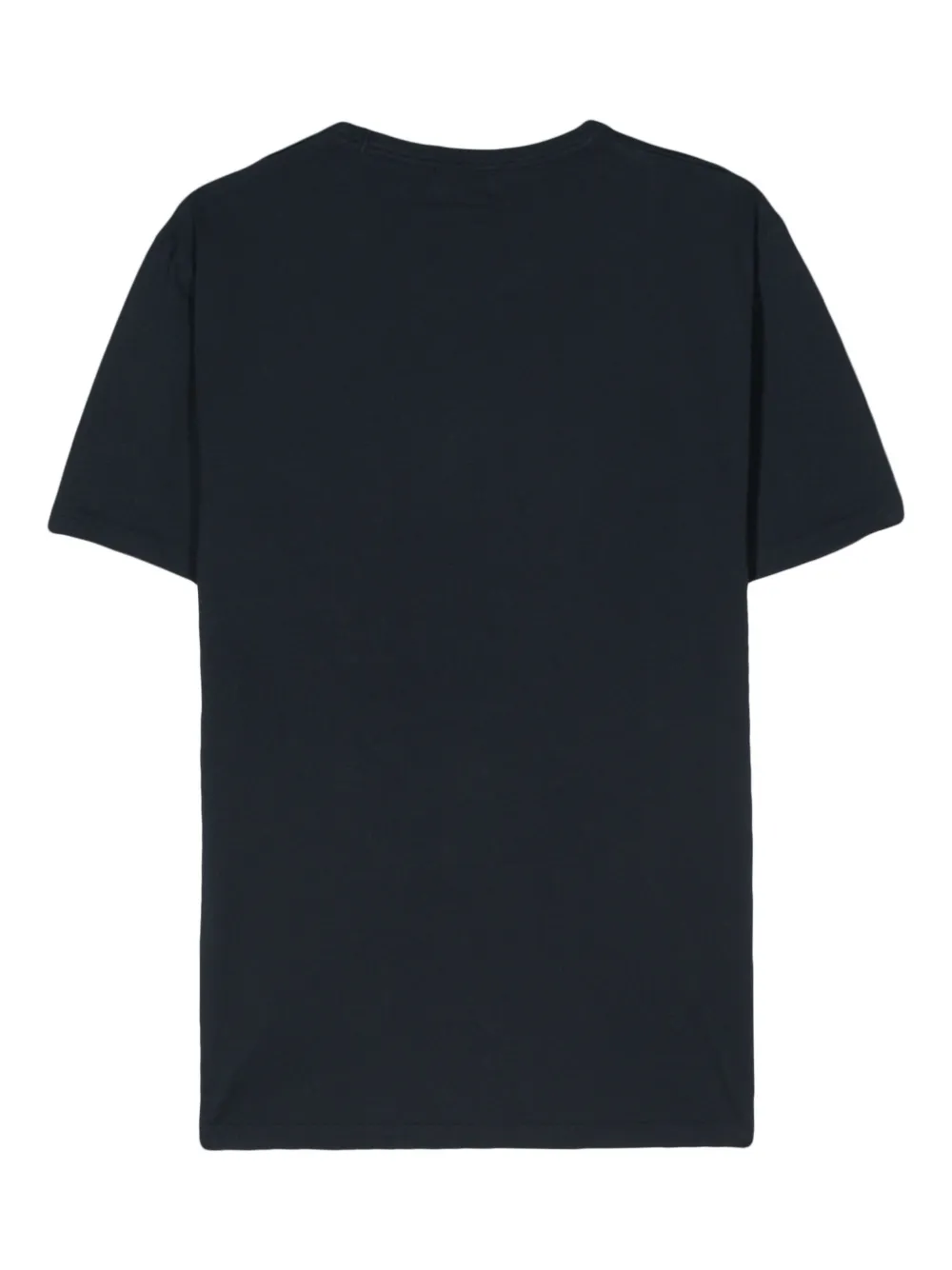Woolrich logo-embroidered cotton T-shirt - Blauw