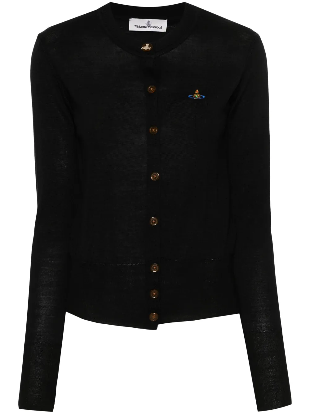 Vivienne Westwood Orb-embroidered cardigan – Black