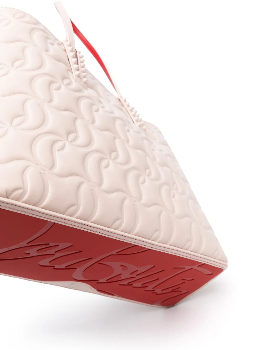 Christian Louboutin Small Cabata Leather Tote Bag Neutrals FARFETCH AO