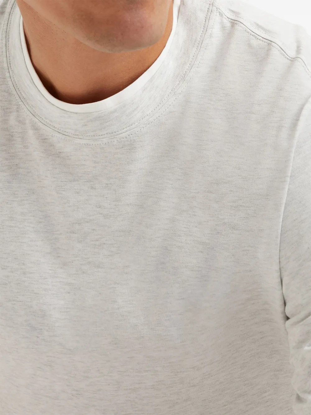 Brunello Cucinelli T-shirt met gemêleerd-effect Wit