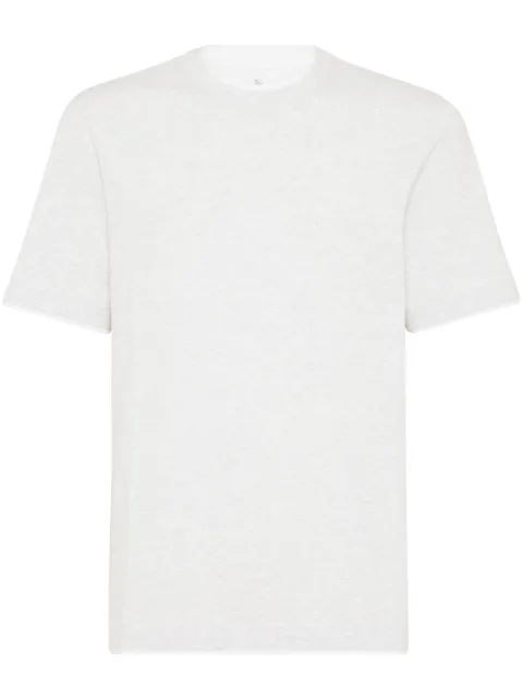 Brunello Cucinelli mélange-effect cotton T-shirt