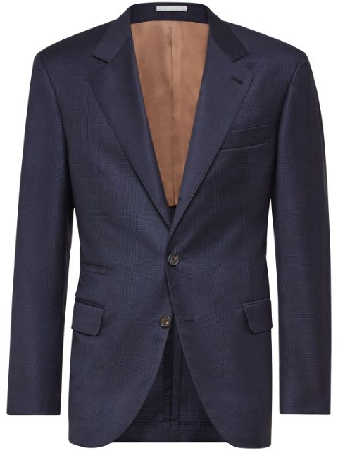 Brunello Cucinelli single-breasted virgin-wool blazer Men