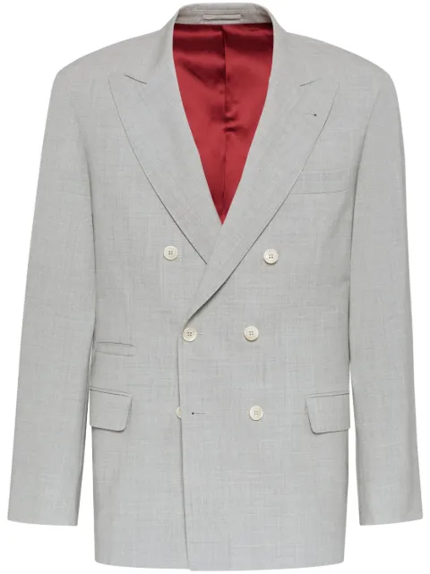 Brunello Cucinelli double-breasted wool blazer