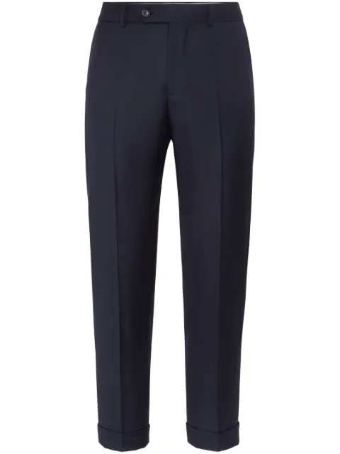 Brunello Cucinelli pantalon de costume à taille mi-haute