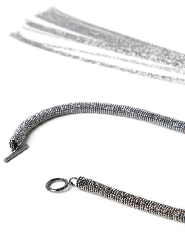 Brunello Cucinelli Monili-tassel Lariat Necklace | Silver