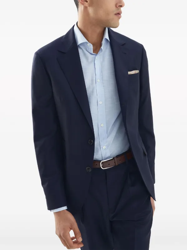 【関税込み】BRUNELLO CUCINELLI Single-breasted blazer Brunello Cucinelli Cotton Linen Twill Single-Breasted Blazer