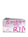 Bimba y Lola logo-stamp crocodile-effect wallet - Silver