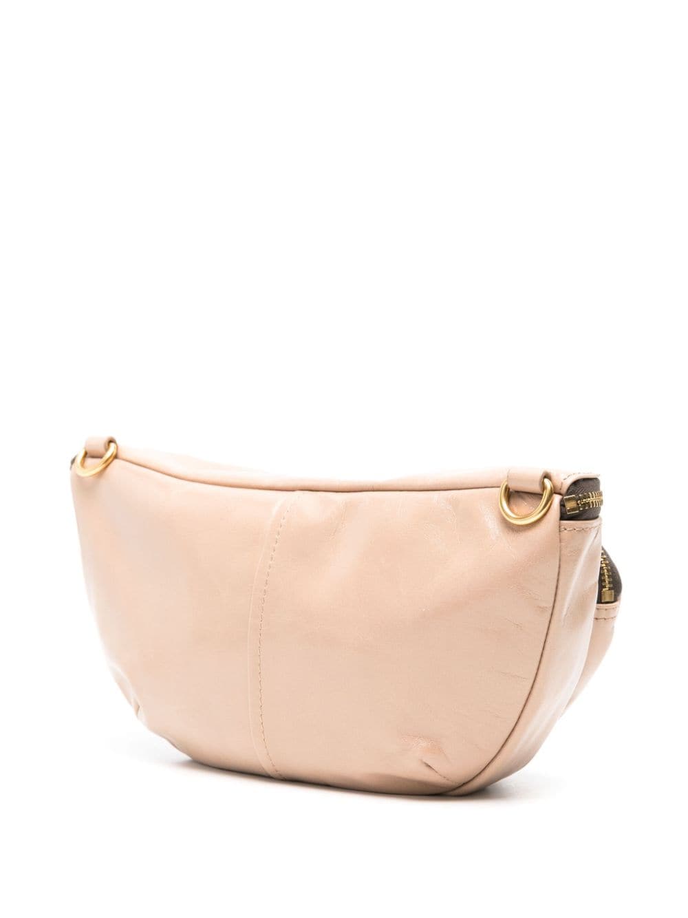 Shop Bimba Y Lola Small Pocket Leather Belt Bag In Neutrals